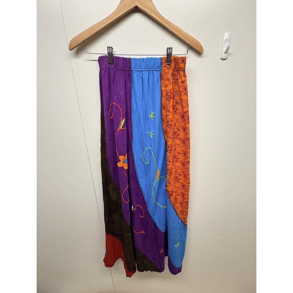 Rising International Boho Hippie Skirt Womens‎ Small/Medium Maxi Patchwork